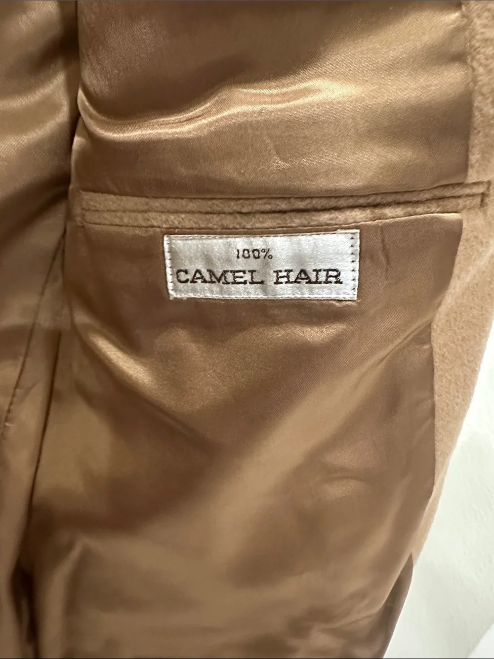 Men's Camel Wool-Blend Blazer - Classic Single-Breasted Jacket